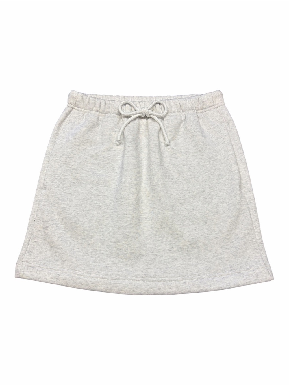 Aritzia Wilfred Free Lounge Mini Skirt Heather Cloud White XS